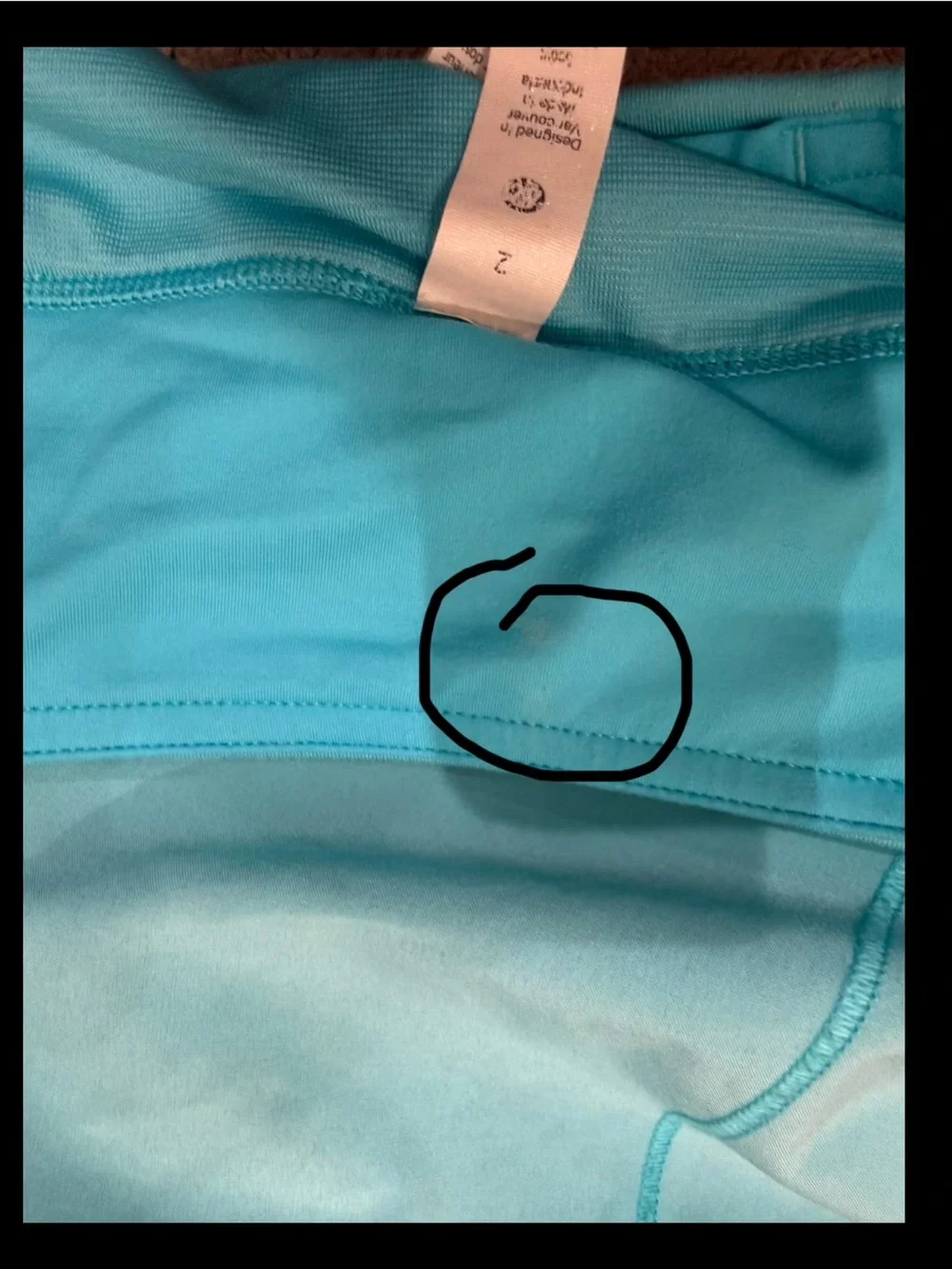 lululemon athletica pacer  Sky Blue Skort Shorts size 2